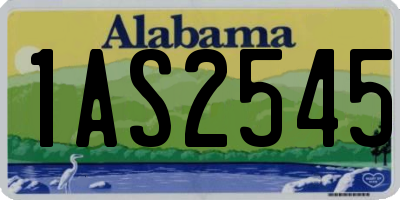 AL license plate 1AS2545
