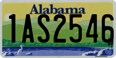 AL license plate 1AS2546