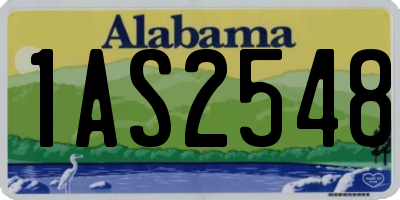 AL license plate 1AS2548