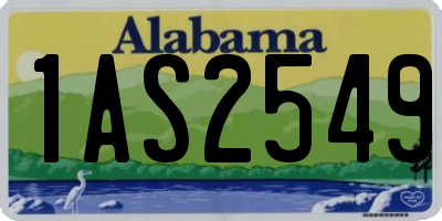 AL license plate 1AS2549