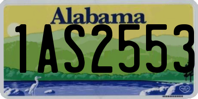 AL license plate 1AS2553