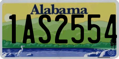 AL license plate 1AS2554