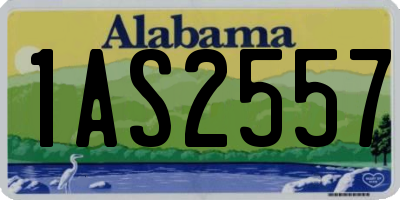 AL license plate 1AS2557