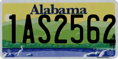 AL license plate 1AS2562