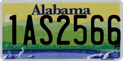 AL license plate 1AS2566