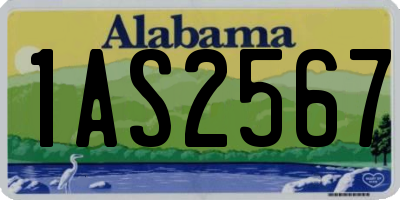 AL license plate 1AS2567