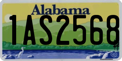 AL license plate 1AS2568