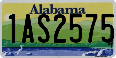 AL license plate 1AS2575