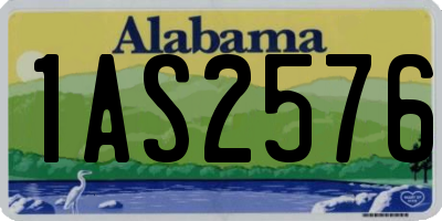 AL license plate 1AS2576