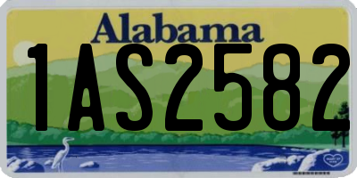 AL license plate 1AS2582