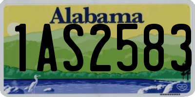 AL license plate 1AS2583