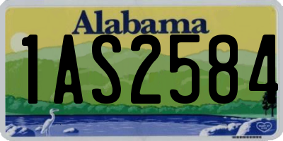AL license plate 1AS2584