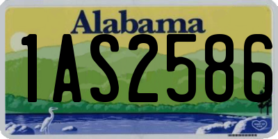 AL license plate 1AS2586