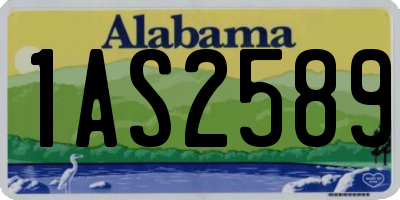 AL license plate 1AS2589