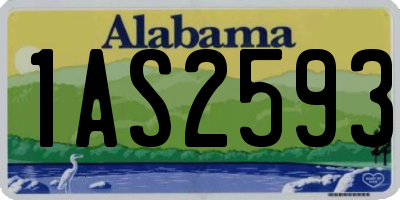 AL license plate 1AS2593