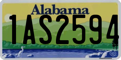 AL license plate 1AS2594