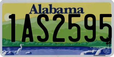 AL license plate 1AS2595