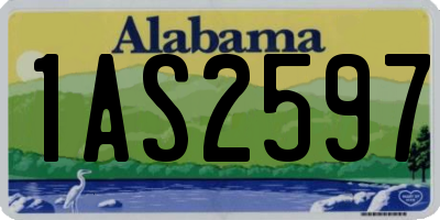 AL license plate 1AS2597