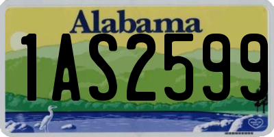 AL license plate 1AS2599
