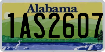 AL license plate 1AS2607