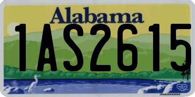 AL license plate 1AS2615