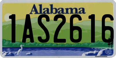 AL license plate 1AS2616