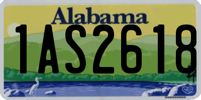 AL license plate 1AS2618
