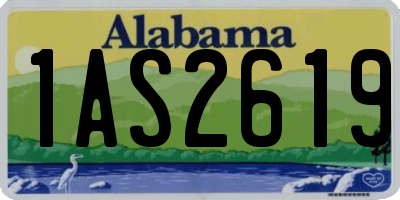 AL license plate 1AS2619