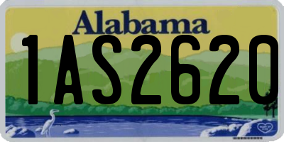 AL license plate 1AS2620