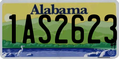 AL license plate 1AS2623