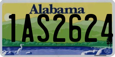 AL license plate 1AS2624
