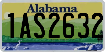 AL license plate 1AS2632