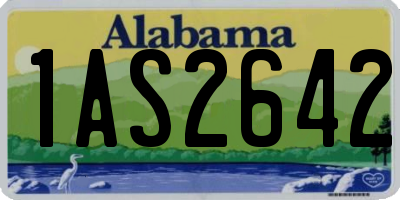 AL license plate 1AS2642