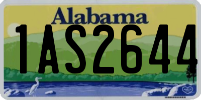 AL license plate 1AS2644