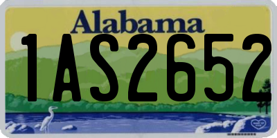 AL license plate 1AS2652