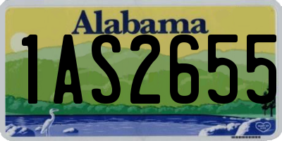 AL license plate 1AS2655