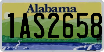 AL license plate 1AS2658
