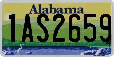 AL license plate 1AS2659