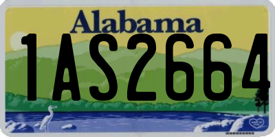 AL license plate 1AS2664