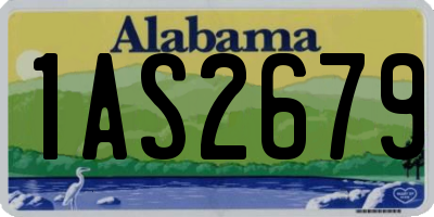 AL license plate 1AS2679