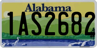 AL license plate 1AS2682