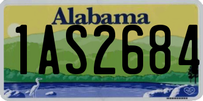 AL license plate 1AS2684