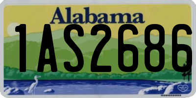 AL license plate 1AS2686