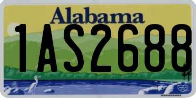 AL license plate 1AS2688