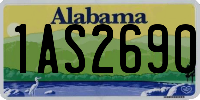 AL license plate 1AS2690