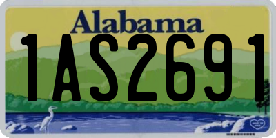 AL license plate 1AS2691