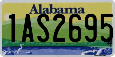 AL license plate 1AS2695
