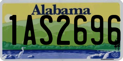 AL license plate 1AS2696
