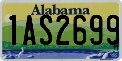 AL license plate 1AS2699