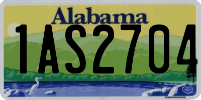 AL license plate 1AS2704